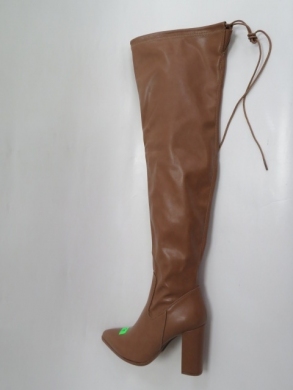 Kozaki damskie jesienne na obcasie (36-41) 9366 KHAKI