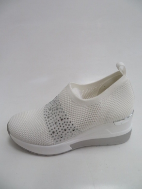 Buty sportowe damskie na koturnie (36-41) HQ257 WHITE
