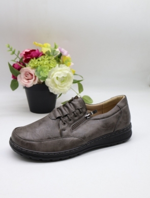 Półbuty damskie na płaskim (36-42) 26123-2 GREY
