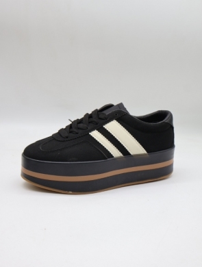 Buty sportowe damskie na płaskim (36-41) GB025 BLACK