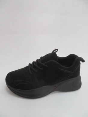 Buty sportowe damskie na płaskim (36-41) 1111 BLACK