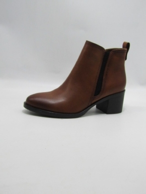 Botki damskie ocieplane na obcasie (36-41) 1362 BROWN