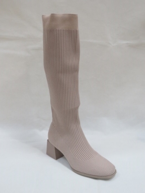 Kozaki damskie jesienne na obcasie (36-41) 8585 BEIGE