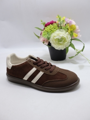 Buty sportowe damskie na płaskim (36-41) D333-A BR/WH