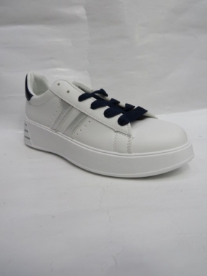 Buty sportowe damskie na płaskim (36-41) B-505 WHITE/BLUE