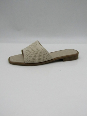 Klapki damskie na płaskim (36-41) N24-027 BEIGE