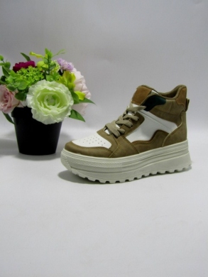 Buty sportowe damskie na płaskim (36-41) 9096 KHAKI