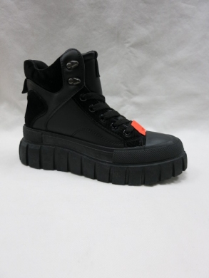 Botki damskie na płaskim (36-41) L-251 BLACK
