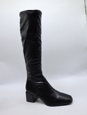 Kozaki damskie na obcasie (36-41) 9570 BLACK
