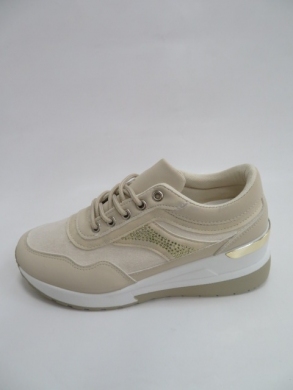 Buty sportowe damskie na koturnie (36-41) BL239 BEIGE