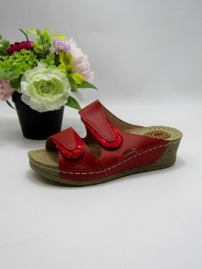 Klapki damskie na koturnie (36-41) KS-9112 RED