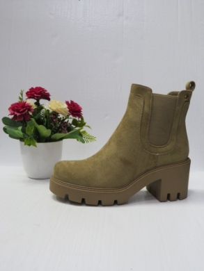 Botki damskie ocieplane na obcasie (36-41) AM5713 KHAKI