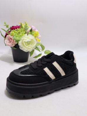 Buty sportowe damskie ocieplane (36-41) 24886 BLACK