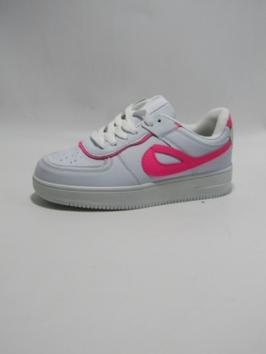 Buty sportowe damskie na płaskim (36-41) DN89-1 WH/FUXIA
