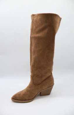 Kozaki damskie na obcasie (36-41) CLS-626 MOCHA