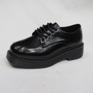 Półbuty damskie na koturnie (36-41) C20-8156-2 BLACK