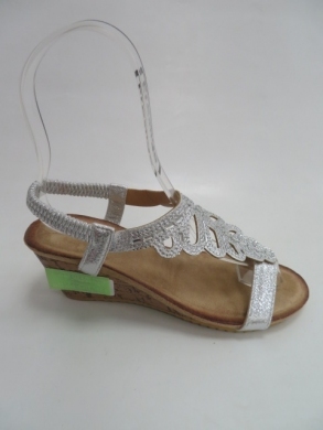 Sandały damskie na koturnie (36-41) TZ-1 SILVER