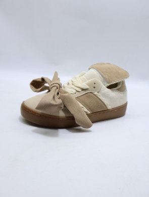 Buty sportowe damskie na płaskim (36-41) 9015 BEIGE