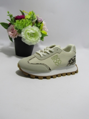 Buty sportowe damskie na płaskim (36-41) YH56 BEIGE