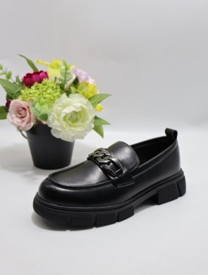 Mokasyny damskie na płaskim (36-41) 3304 BLACK