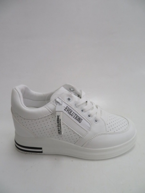 Buty sportowe damskie na koturnie (36-41) 3-0572 WHITE