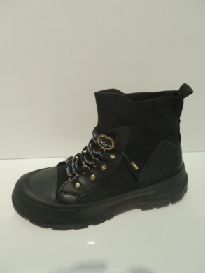 Trampki damskie na płaskim (36-41) HR-22 ALL BLACK