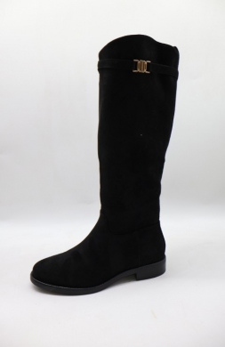 Kozaki damskie na płaskim (36-41) 69003 BLACK