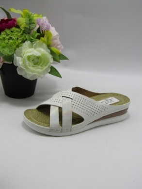 Klapki damskie na koturnie (36-41) N24-1062 WHITE