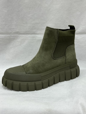 Botki damskie na płaskim (36-41) F1016 GREEN