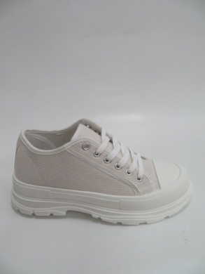 Trampki Damskie na koturnie (36-41) PC09 WHITE