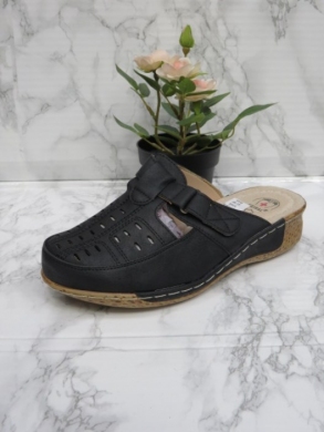 Klapki damskie na koturnie (36-41) J6-15 BLACK