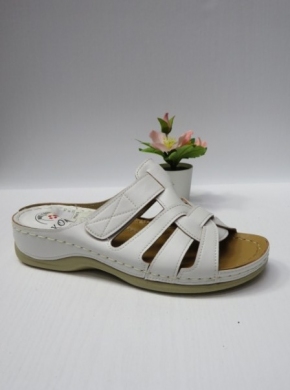 Klapki damskie na koturnie (36-41) 12706-1 WHITE