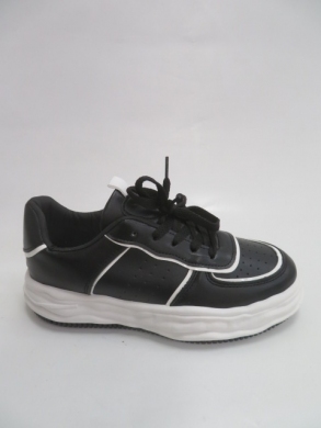 Buty sportowe damskie na płaskim (36-41) 21-Q20 BLACK