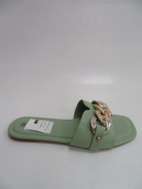 Klapki damskie na płaskim (36-41) F-39 GREEN