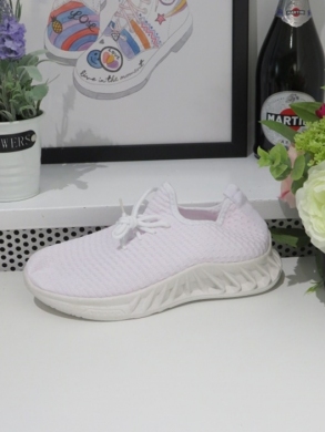 Buty sportowe damskie na płaskim (36-41) TA29 WHITE