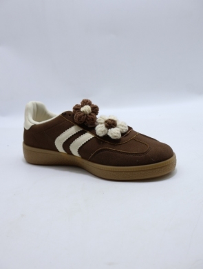 Buty sportowe damskie na płaskim (36-41) C3912 BROWN