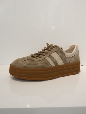 Buty sportowe damskie na płaskim (36-41) GD-XF-209 KHAKI
