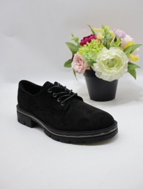 Półbuty damskie na płaskim (36-41) XYX-23201-1 BLACK