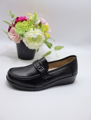 Półbuty damskie na płaskim (36-41) C605 BLACK