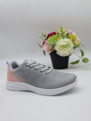 Buty sportowe damskie na płaskim (36-41) LXC8631-H LGREY/PINK
