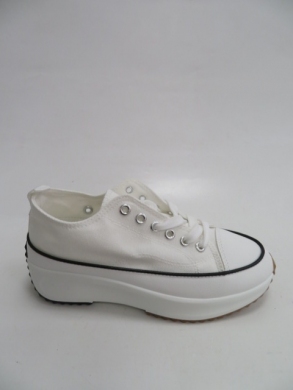 Trampki damskie na koturnie (36-41) BO-903 WHITE