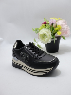 Buty sportowe damskie na płaskim (36-41) WW-243 BLACK
