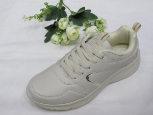Buty sportowe damskie na płaskim (36-41) LXC 8346 BEIGE
