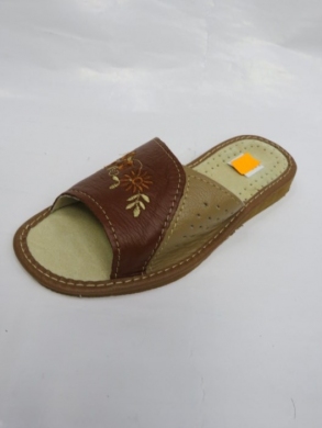 Kapcie damskie (37-41) SD190B Skórzane