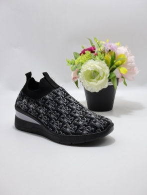 Buty sportowe damskie na koturnie (36-41) FJHY-1 BLACK