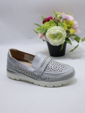 Półbuty damskie na płaskim (36-41) 0-1583 GREY