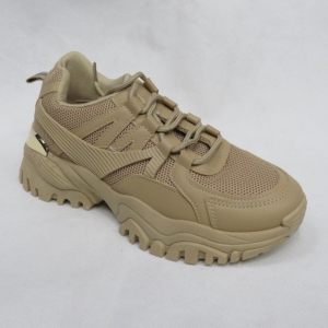 Buty sportowe damskie na płaskim (36-41) OYI-70 KHAKI