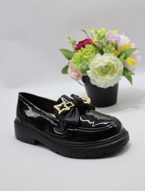 Mokasyny damskie na płaskim (36-41) W106 BLACK