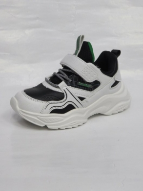 Buty sportowe chłopięce (27-32) F-89 WHITE/BLACK