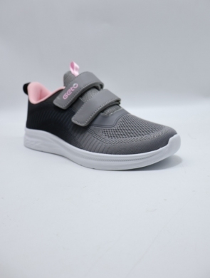 Buty sportowe damskie na płaskim (36-41) T2555 GREY/PINK